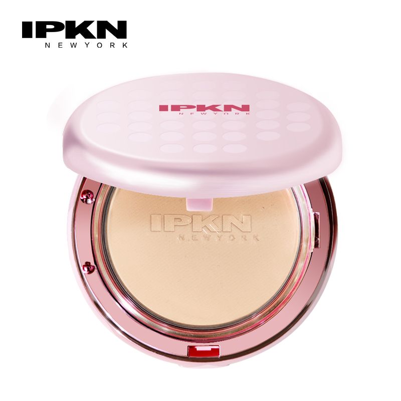 IPKN/憶可恩絲滑芳香粉餅 定妝保濕遮瑕嬰兒蜂蜜干粉散粉原裝正品