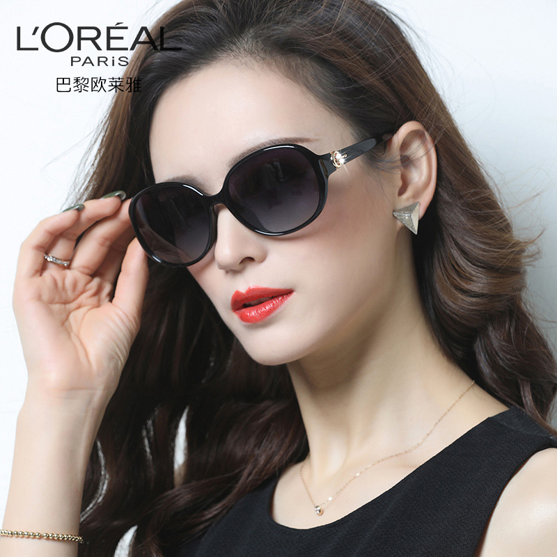 欧莱雅品牌墨镜女2021年新款潮防紫外线时尚2020太阳眼镜大脸显瘦