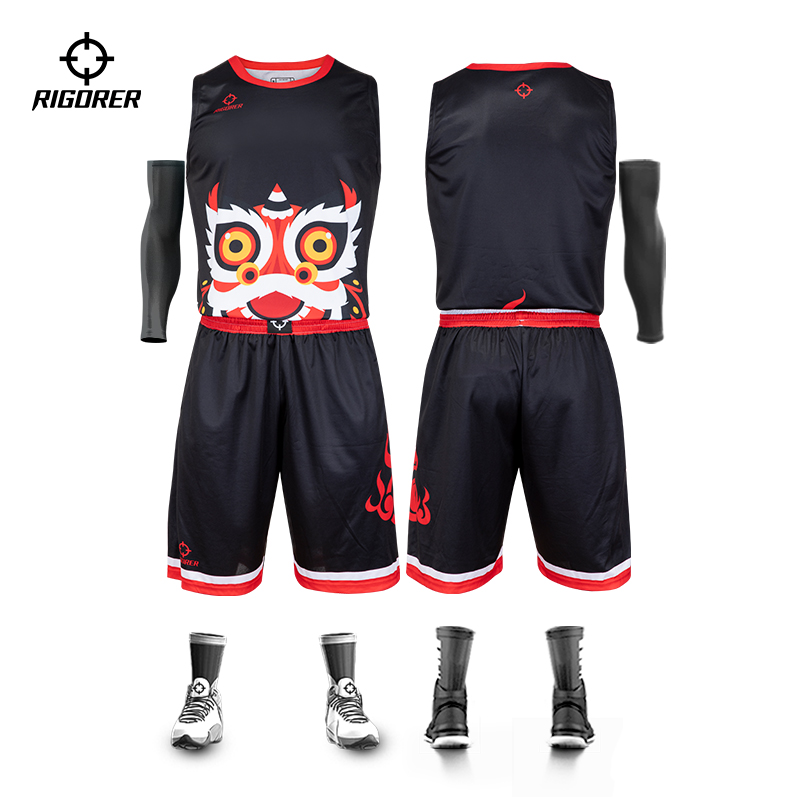 准者篮球服套装男女数码印号动漫中国风个性团购定制队服运动球衣
