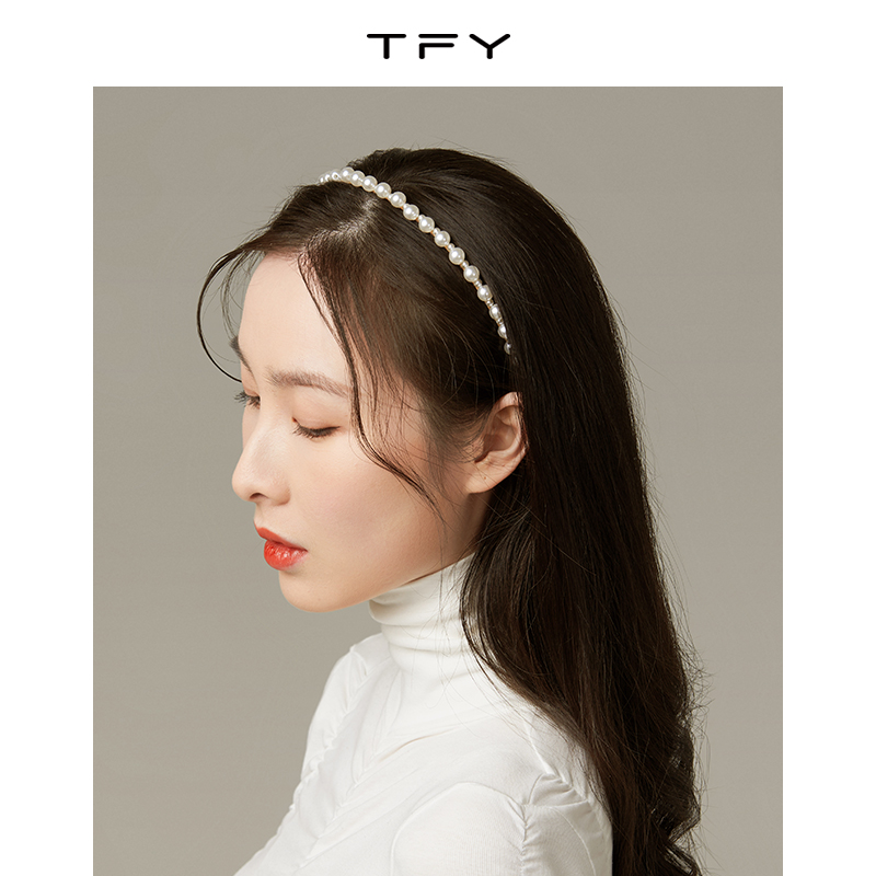 TFY小珍珠发箍女头箍发带复古法式头饰网红发饰发卡气质简约发夹