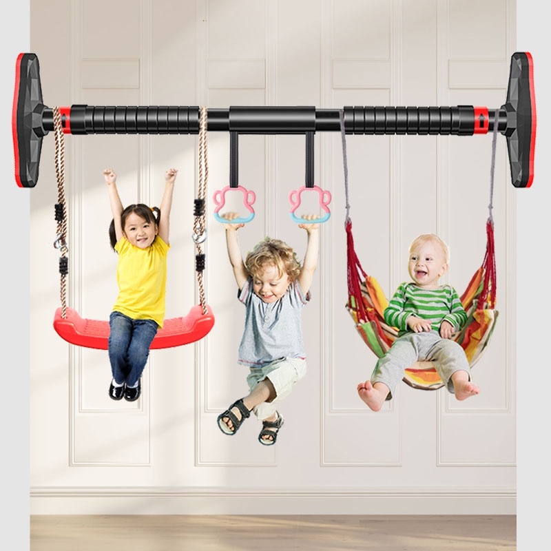 免打孔单杠吊环家用儿童拉手室内手拉环家庭活动训练器拉伸杆运动