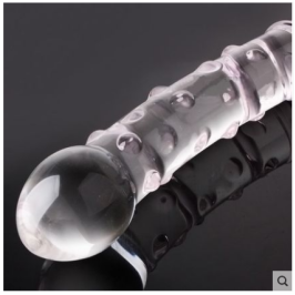 水晶陽具雙頭玻璃棒情趣用品性玩具 G點后庭刺激肛門塞女用自慰器