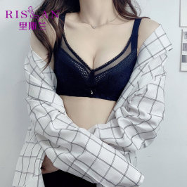 RISLAN/里斯蘭無鋼圈上托聚攏新款舒適性感蕾絲內衣透氣文胸套裝