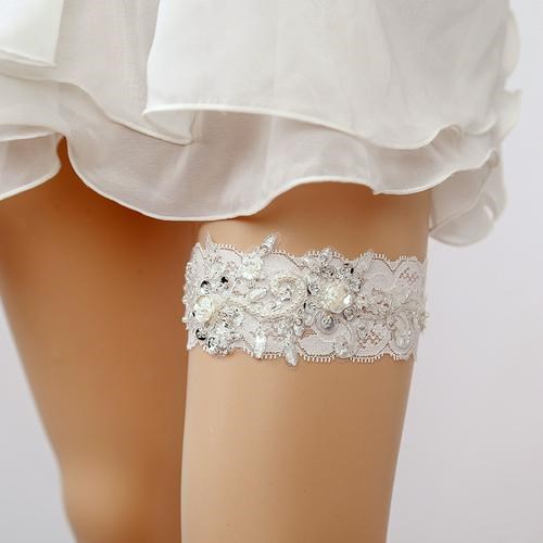 配飾襪帶吊襪帶 婚紗腿圈蕾絲配件腿環襪套腿套性感吊帶新娘公主